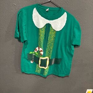 Festive Green Elf Costume Tee